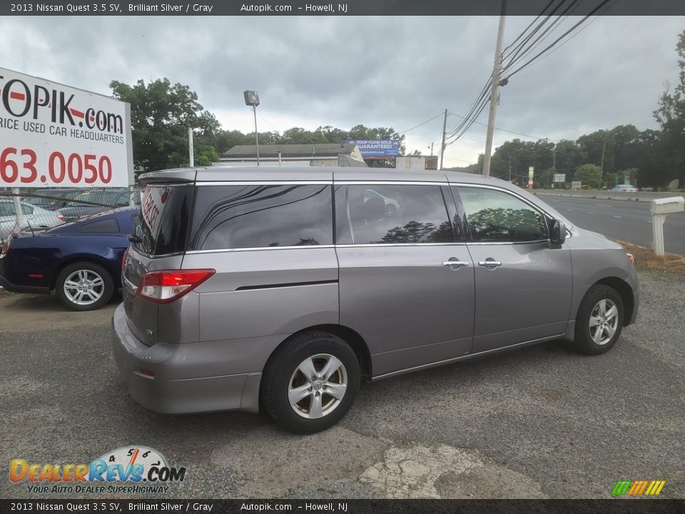 2013 Nissan Quest 3.5 SV Brilliant Silver / Gray Photo #3