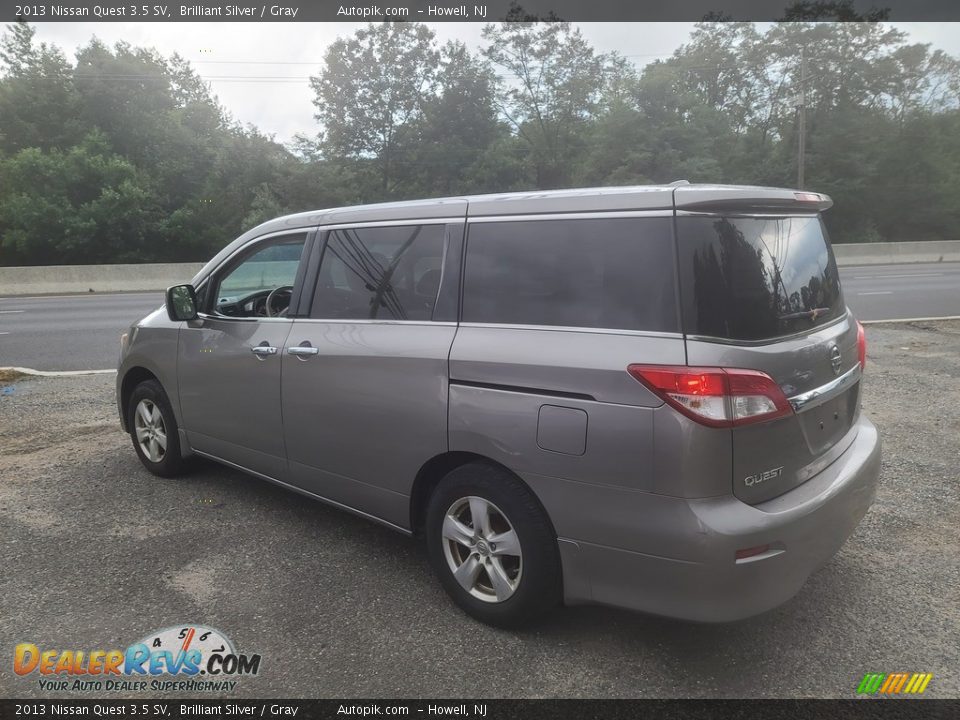 2013 Nissan Quest 3.5 SV Brilliant Silver / Gray Photo #5