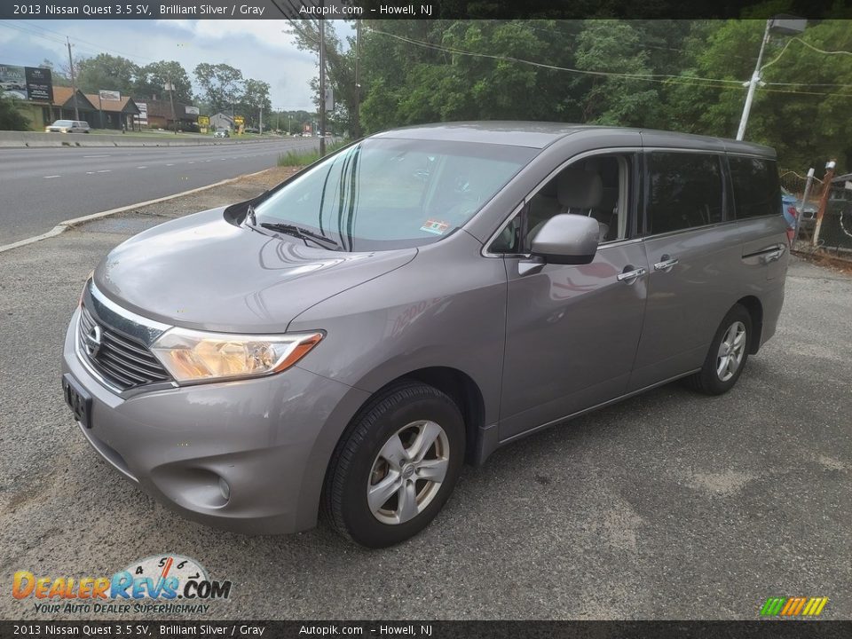 2013 Nissan Quest 3.5 SV Brilliant Silver / Gray Photo #6