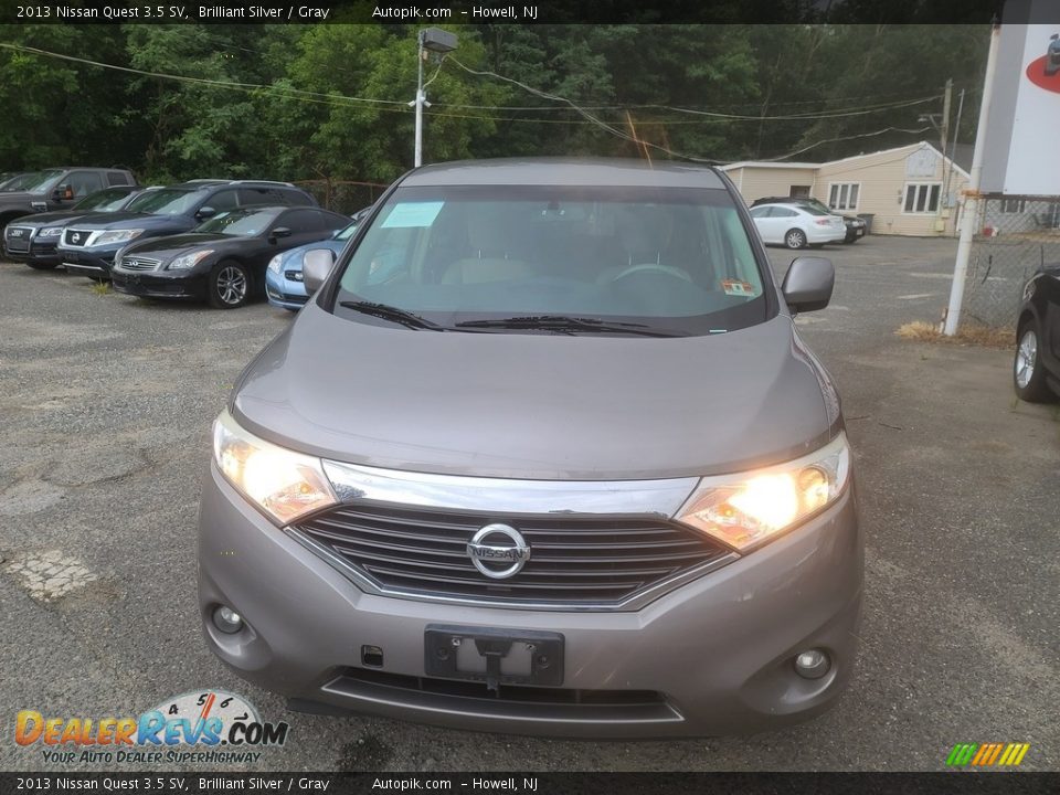 2013 Nissan Quest 3.5 SV Brilliant Silver / Gray Photo #7