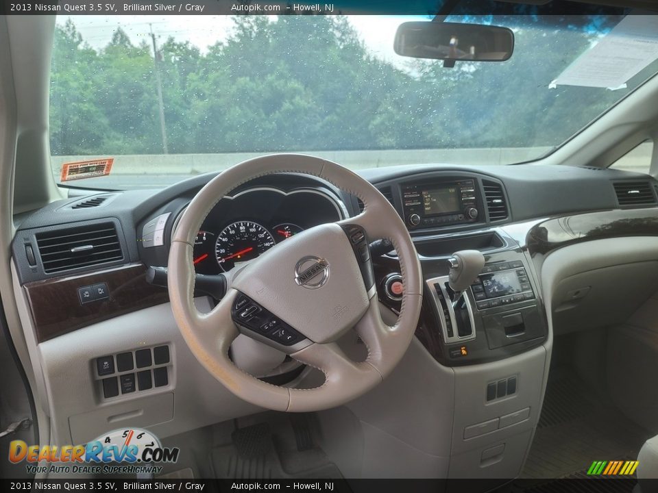 2013 Nissan Quest 3.5 SV Brilliant Silver / Gray Photo #9