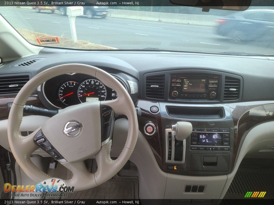 2013 Nissan Quest 3.5 SV Brilliant Silver / Gray Photo #11