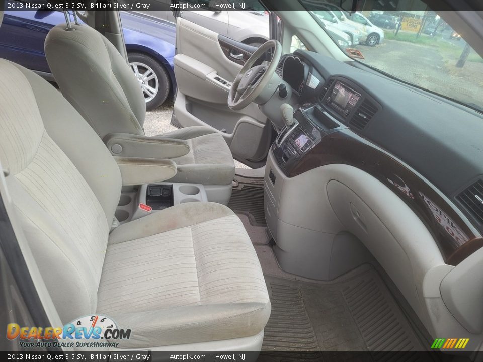 2013 Nissan Quest 3.5 SV Brilliant Silver / Gray Photo #15