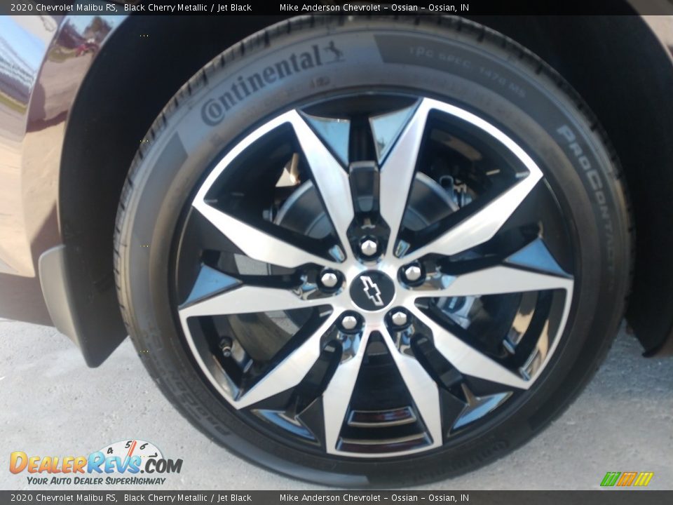 2020 Chevrolet Malibu RS Black Cherry Metallic / Jet Black Photo #12