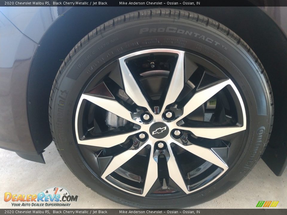 2020 Chevrolet Malibu RS Black Cherry Metallic / Jet Black Photo #14