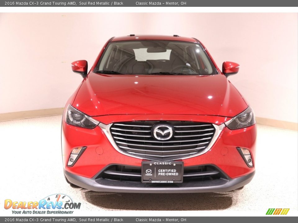 2016 Mazda CX-3 Grand Touring AWD Soul Red Metallic / Black Photo #2