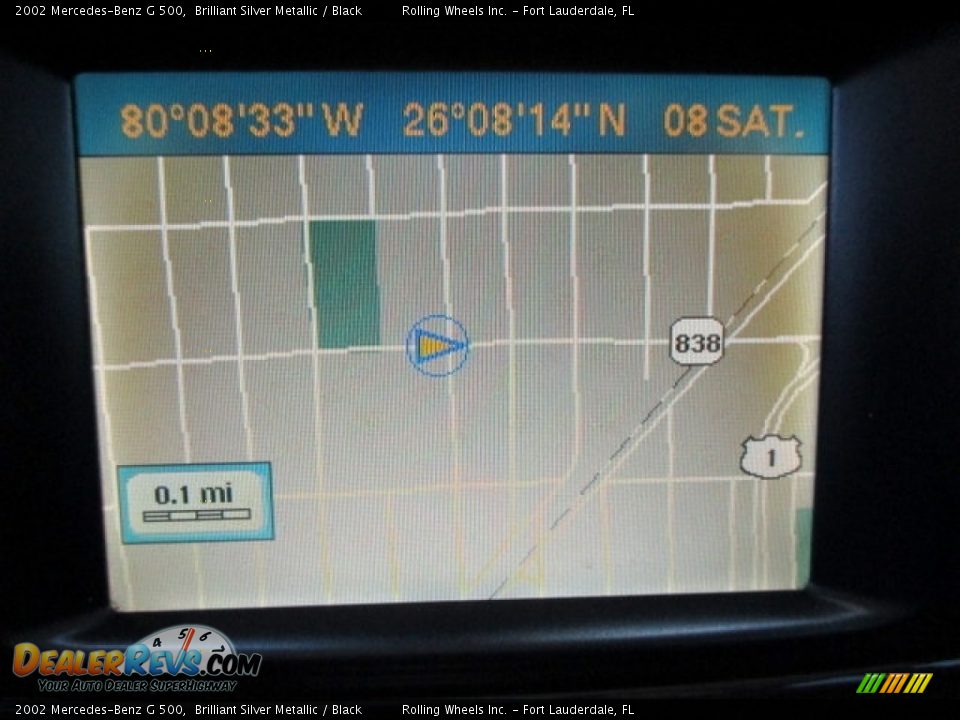 2002 Mercedes-Benz G 500 Brilliant Silver Metallic / Black Photo #2