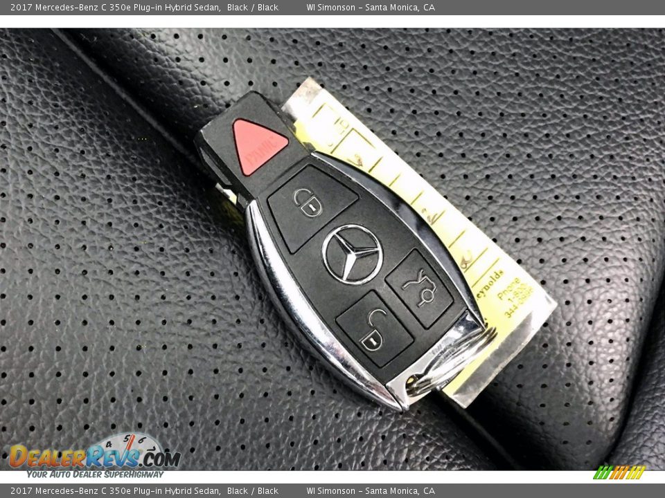 2017 Mercedes-Benz C 350e Plug-in Hybrid Sedan Black / Black Photo #11