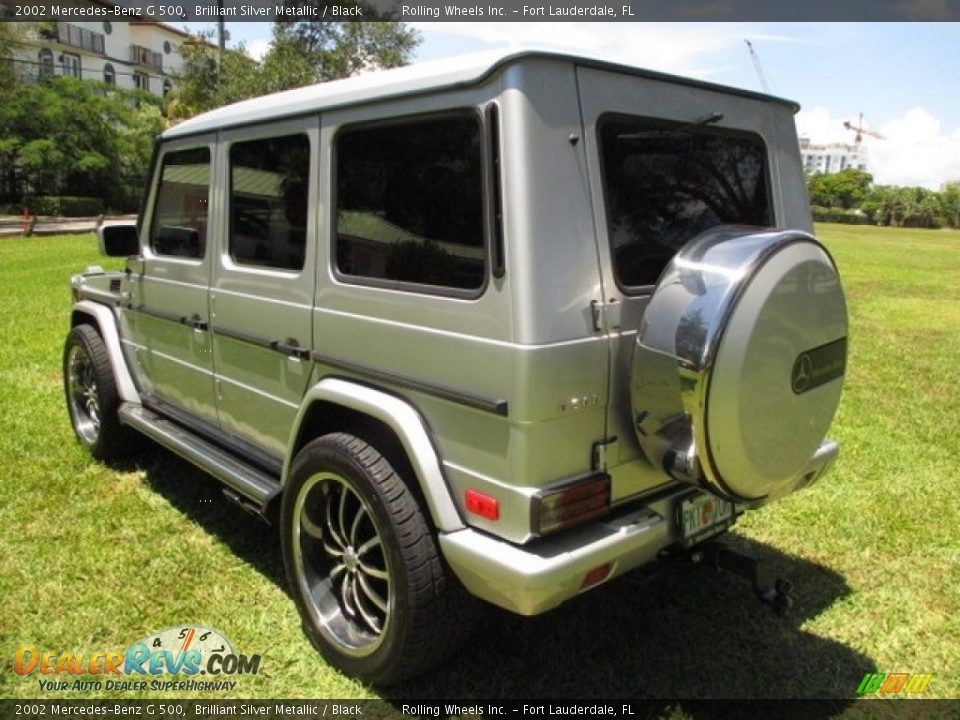 2002 Mercedes-Benz G 500 Brilliant Silver Metallic / Black Photo #5