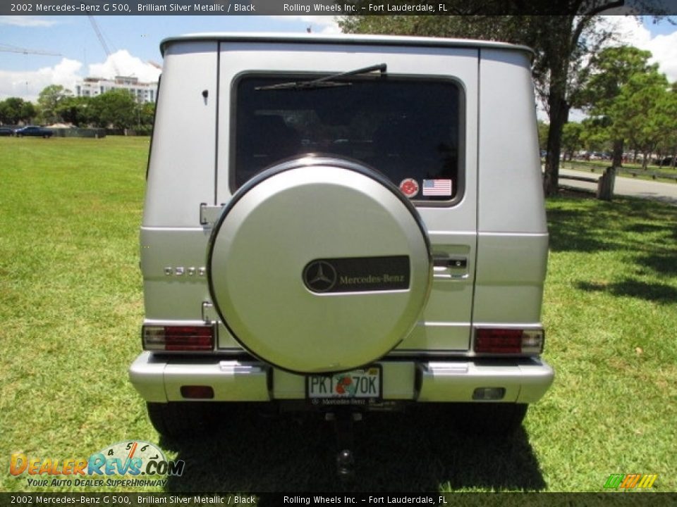 2002 Mercedes-Benz G 500 Brilliant Silver Metallic / Black Photo #7