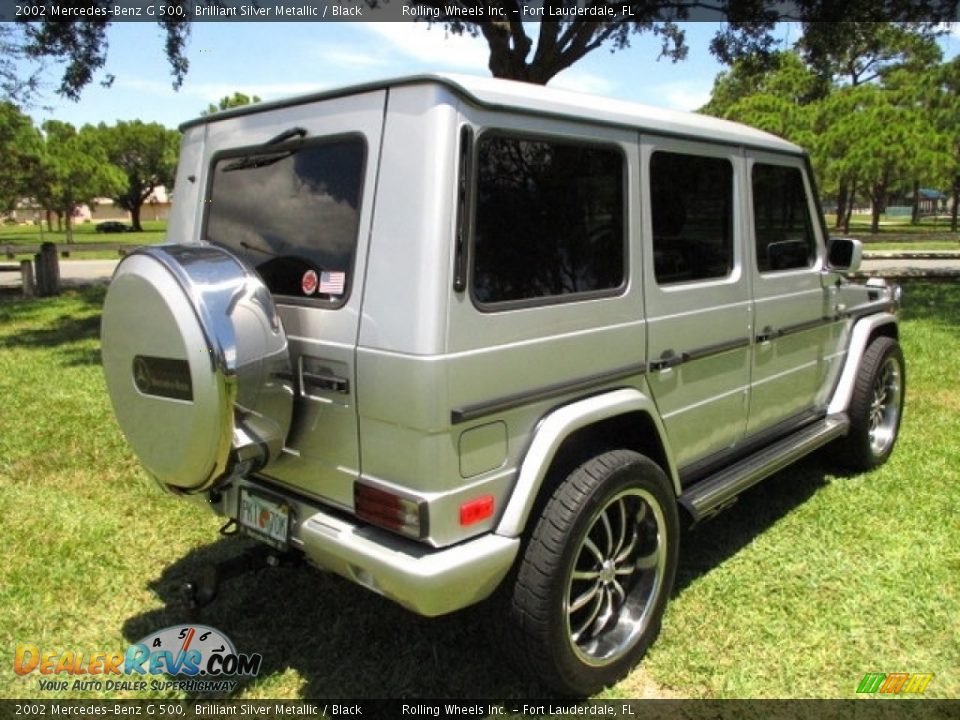 2002 Mercedes-Benz G 500 Brilliant Silver Metallic / Black Photo #9