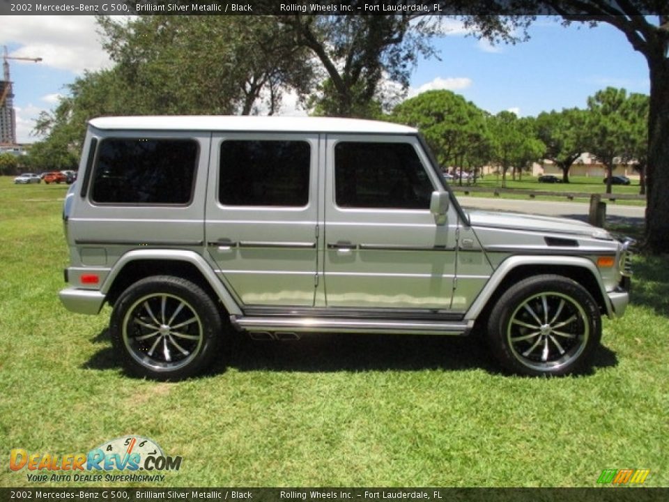 2002 Mercedes-Benz G 500 Brilliant Silver Metallic / Black Photo #11