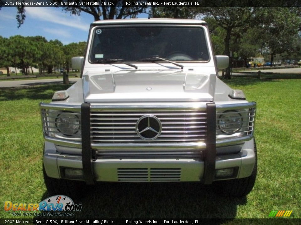 2002 Mercedes-Benz G 500 Brilliant Silver Metallic / Black Photo #15