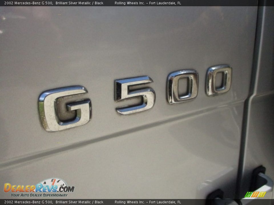 2002 Mercedes-Benz G 500 Brilliant Silver Metallic / Black Photo #17