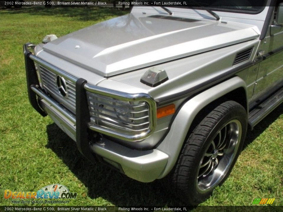 2002 Mercedes-Benz G 500 Brilliant Silver Metallic / Black Photo #19