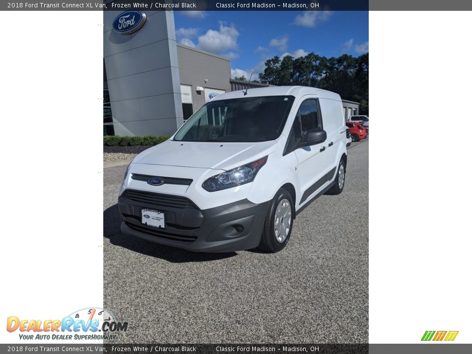 2018 Ford Transit Connect XL Van Frozen White / Charcoal Black Photo #1