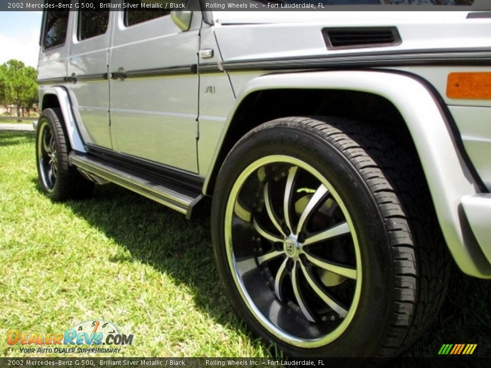 2002 Mercedes-Benz G 500 Brilliant Silver Metallic / Black Photo #21