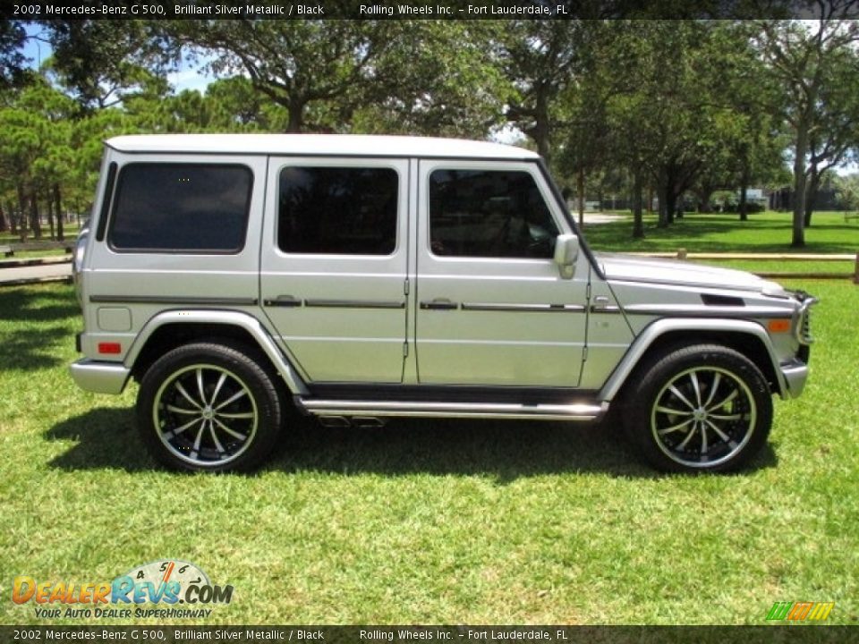 2002 Mercedes-Benz G 500 Brilliant Silver Metallic / Black Photo #23
