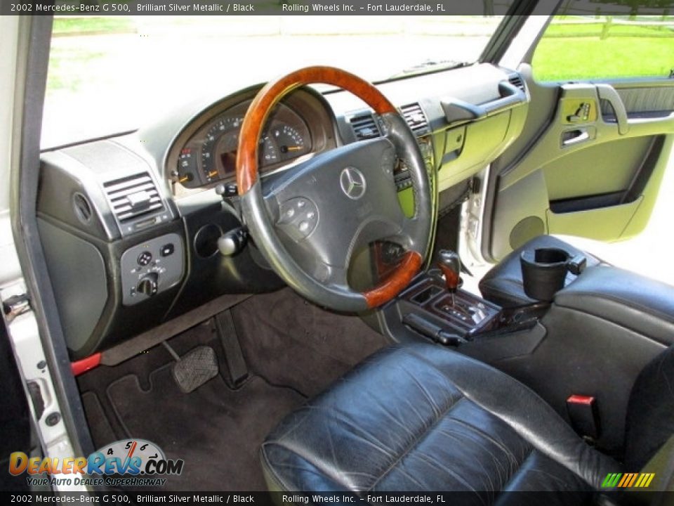 2002 Mercedes-Benz G 500 Brilliant Silver Metallic / Black Photo #26