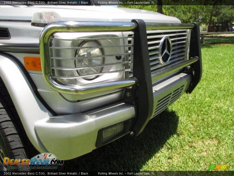 2002 Mercedes-Benz G 500 Brilliant Silver Metallic / Black Photo #27