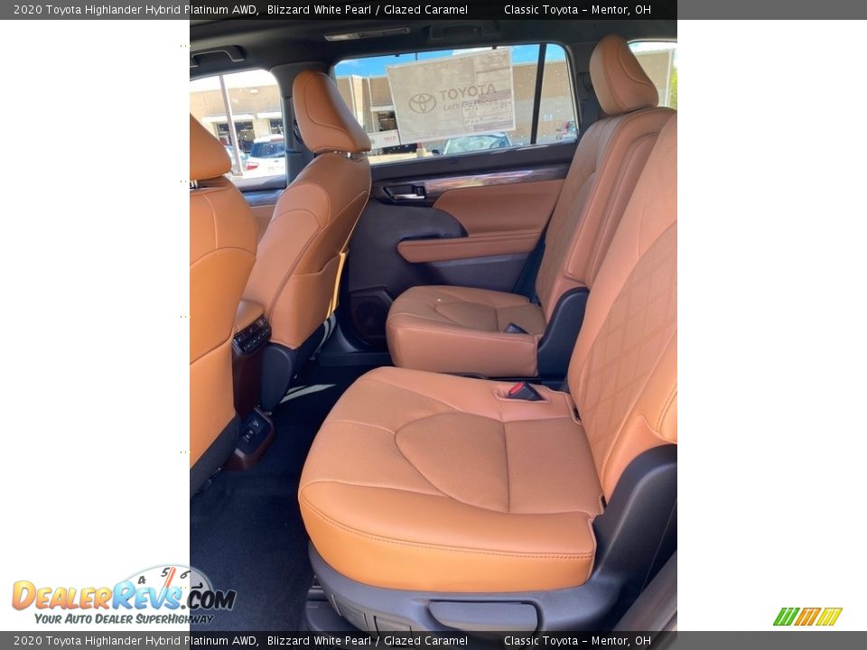 Rear Seat of 2020 Toyota Highlander Hybrid Platinum AWD Photo #3