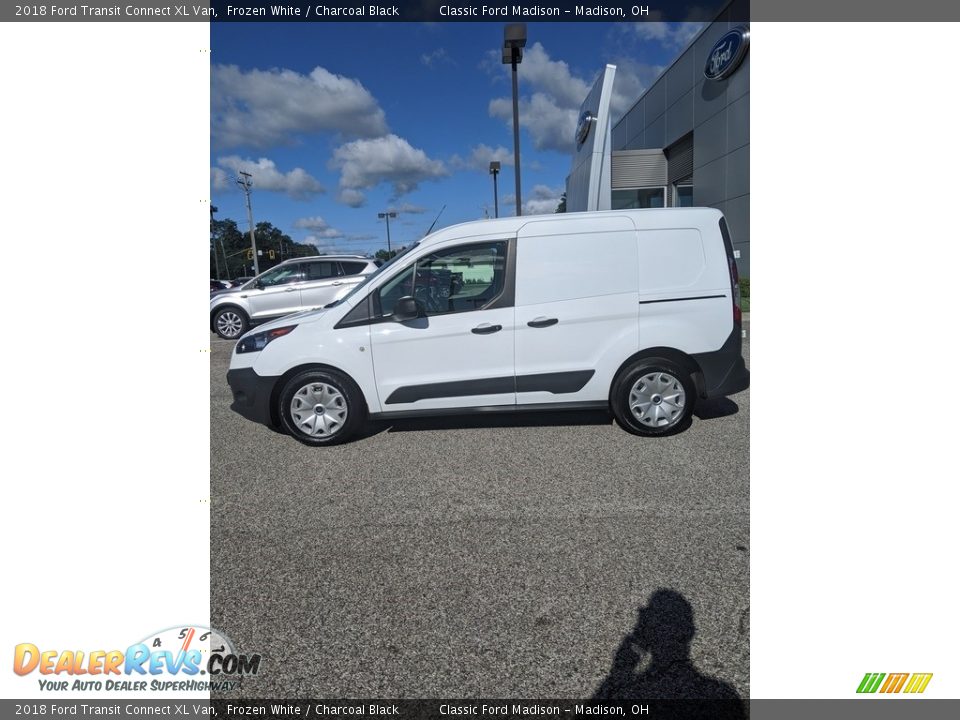 2018 Ford Transit Connect XL Van Frozen White / Charcoal Black Photo #9