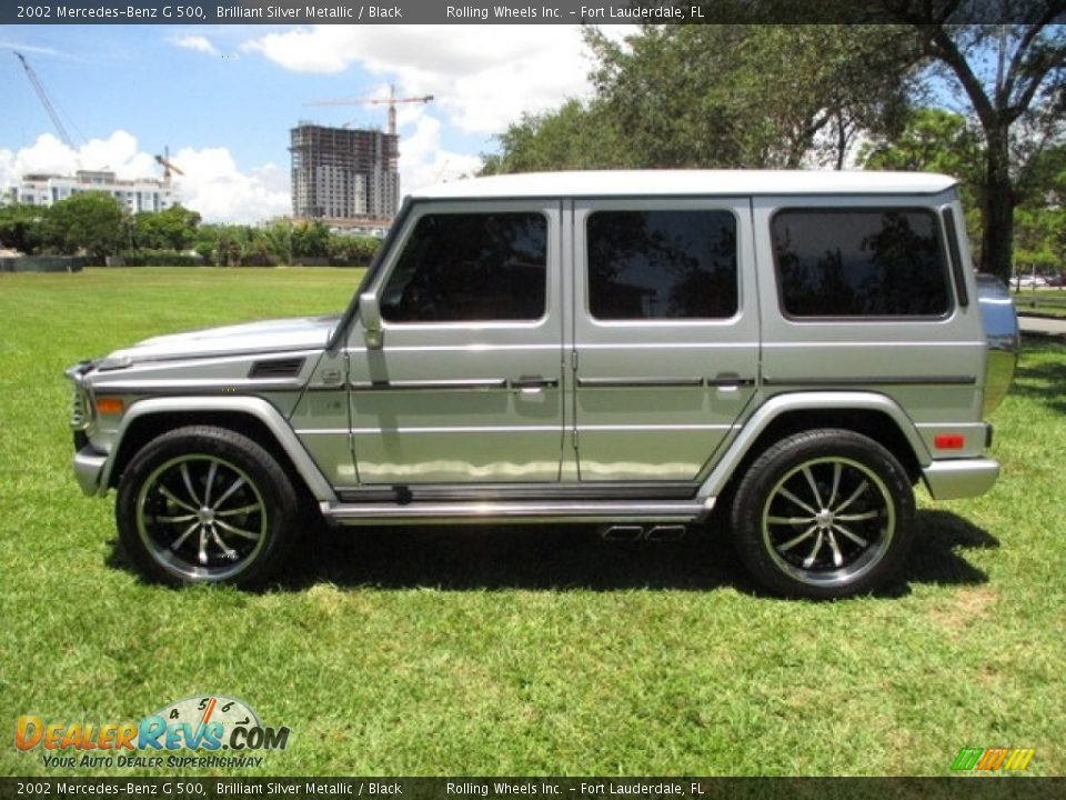 2002 Mercedes-Benz G 500 Brilliant Silver Metallic / Black Photo #29