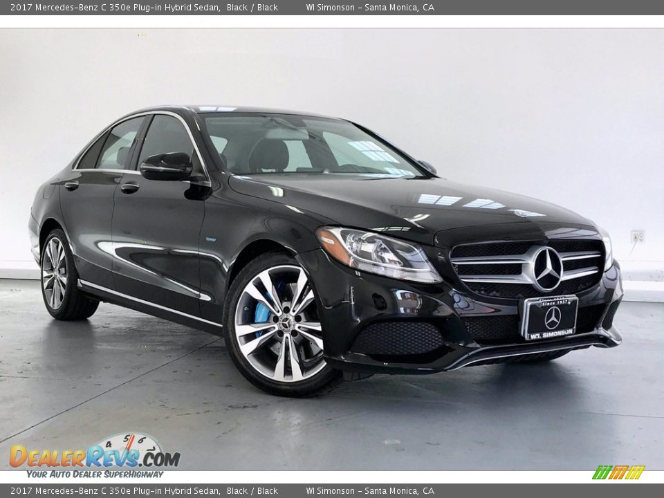 2017 Mercedes-Benz C 350e Plug-in Hybrid Sedan Black / Black Photo #34