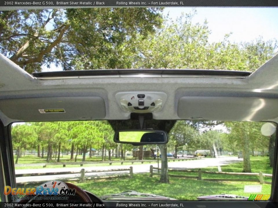 2002 Mercedes-Benz G 500 Brilliant Silver Metallic / Black Photo #32
