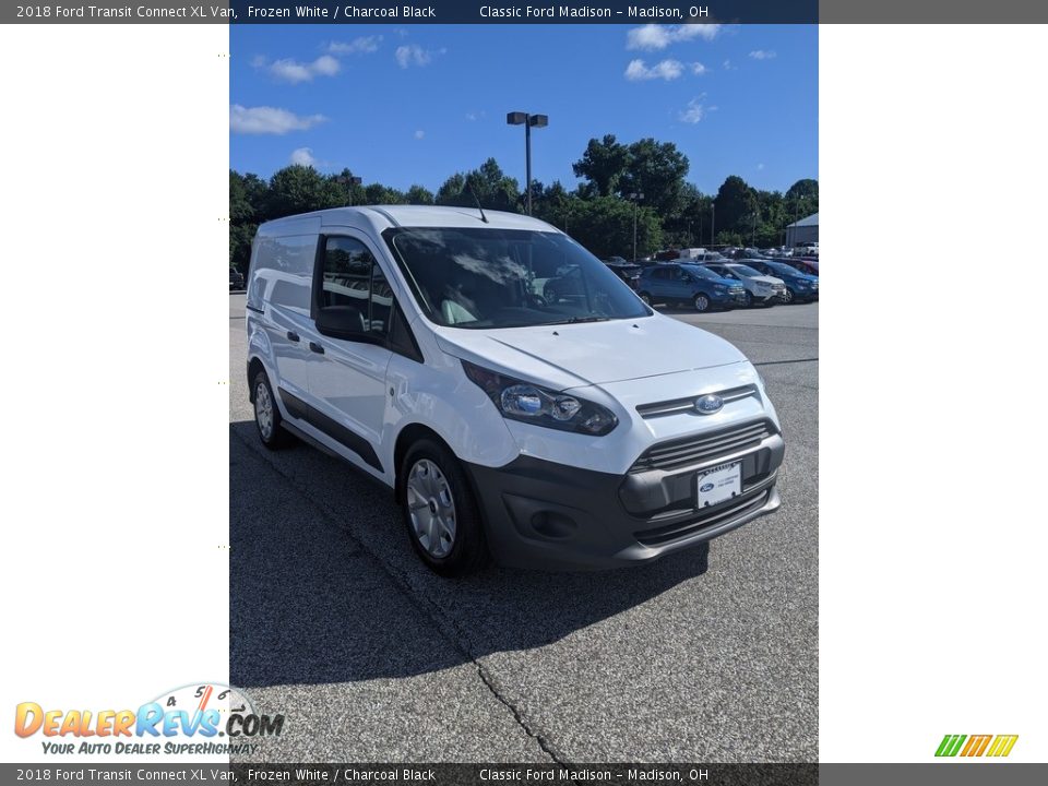 2018 Ford Transit Connect XL Van Frozen White / Charcoal Black Photo #14