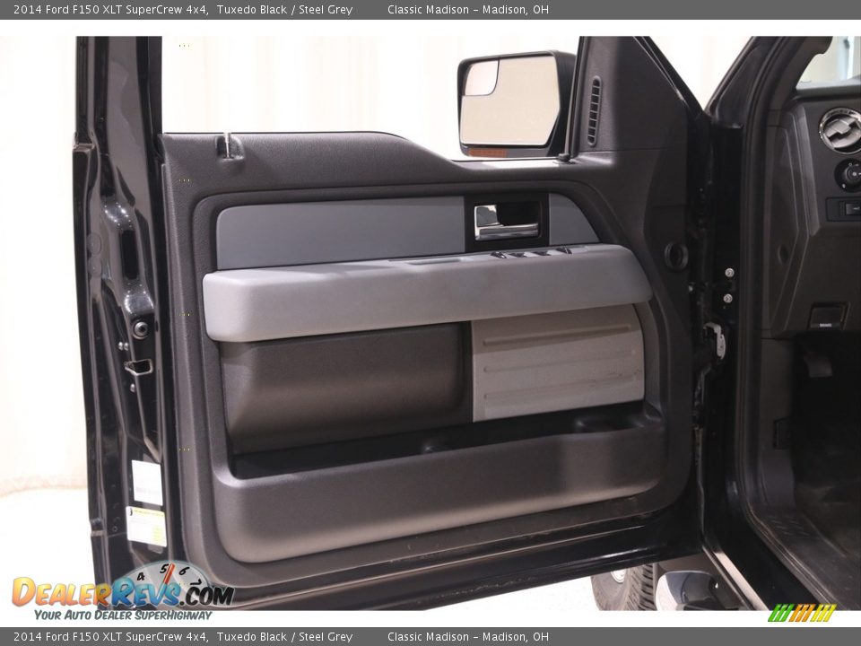 2014 Ford F150 XLT SuperCrew 4x4 Tuxedo Black / Steel Grey Photo #4