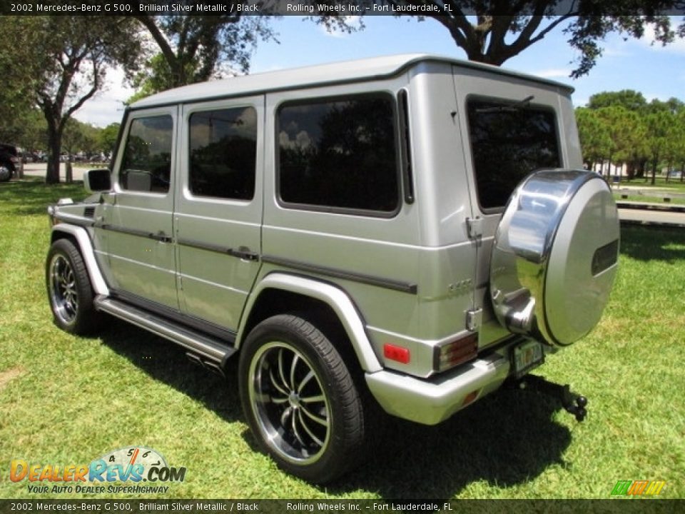 2002 Mercedes-Benz G 500 Brilliant Silver Metallic / Black Photo #33