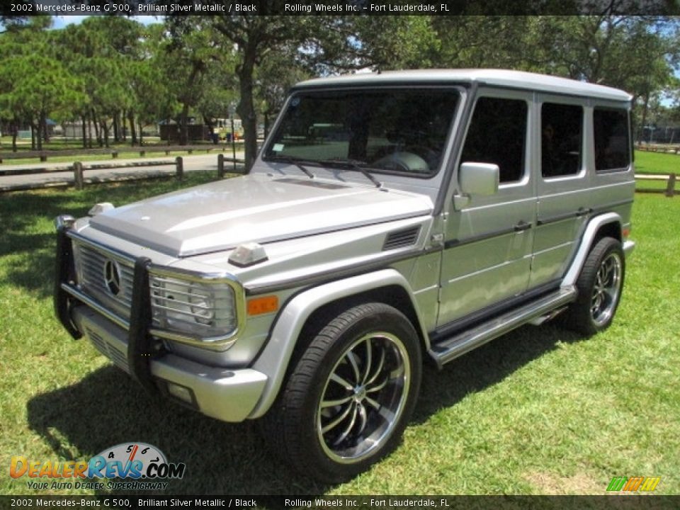 2002 Mercedes-Benz G 500 Brilliant Silver Metallic / Black Photo #35