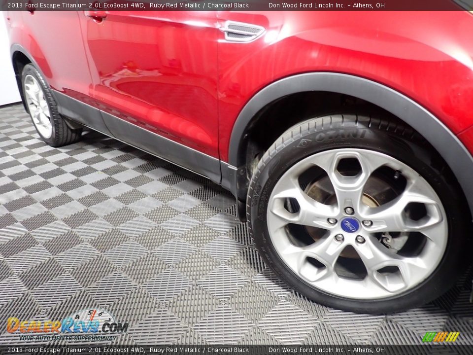 2013 Ford Escape Titanium 2.0L EcoBoost 4WD Ruby Red Metallic / Charcoal Black Photo #3