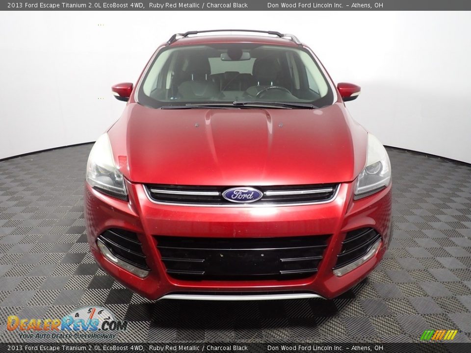 2013 Ford Escape Titanium 2.0L EcoBoost 4WD Ruby Red Metallic / Charcoal Black Photo #4