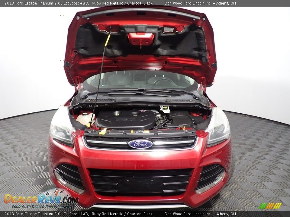 2013 Ford Escape Titanium 2.0L EcoBoost 4WD Ruby Red Metallic / Charcoal Black Photo #5