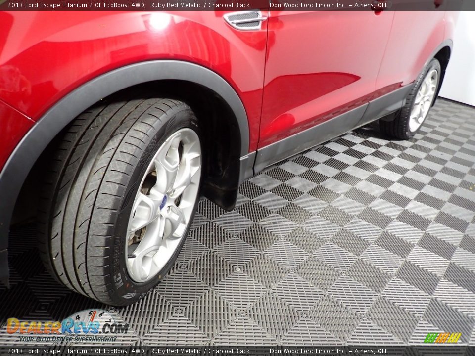 2013 Ford Escape Titanium 2.0L EcoBoost 4WD Ruby Red Metallic / Charcoal Black Photo #8