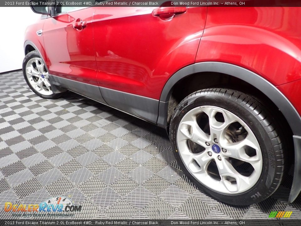 2013 Ford Escape Titanium 2.0L EcoBoost 4WD Ruby Red Metallic / Charcoal Black Photo #9