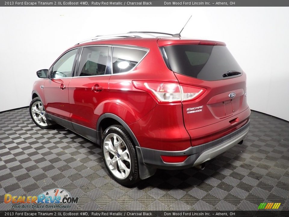 2013 Ford Escape Titanium 2.0L EcoBoost 4WD Ruby Red Metallic / Charcoal Black Photo #10