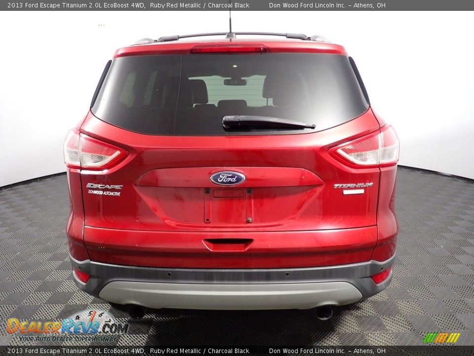 2013 Ford Escape Titanium 2.0L EcoBoost 4WD Ruby Red Metallic / Charcoal Black Photo #11
