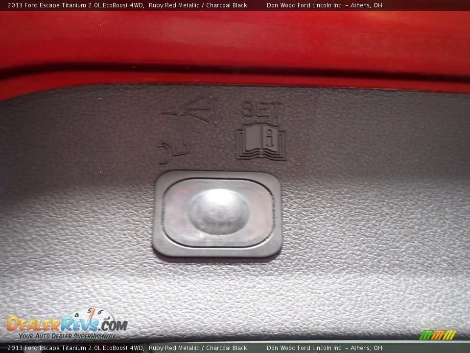 2013 Ford Escape Titanium 2.0L EcoBoost 4WD Ruby Red Metallic / Charcoal Black Photo #14
