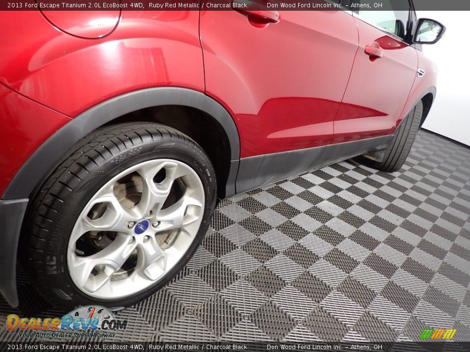 2013 Ford Escape Titanium 2.0L EcoBoost 4WD Ruby Red Metallic / Charcoal Black Photo #16