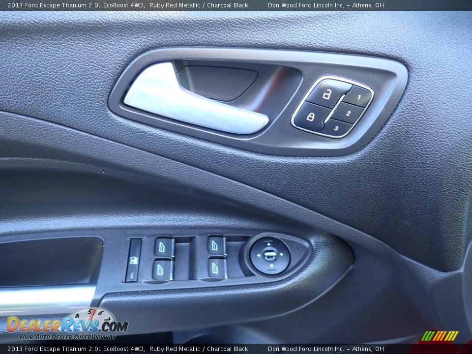 2013 Ford Escape Titanium 2.0L EcoBoost 4WD Ruby Red Metallic / Charcoal Black Photo #18
