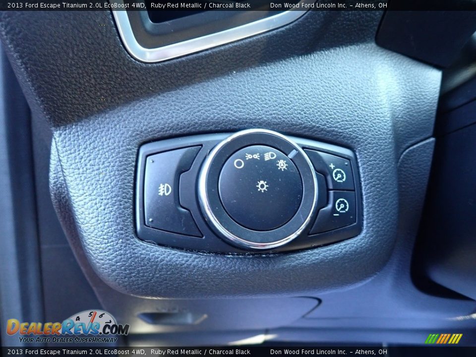2013 Ford Escape Titanium 2.0L EcoBoost 4WD Ruby Red Metallic / Charcoal Black Photo #19