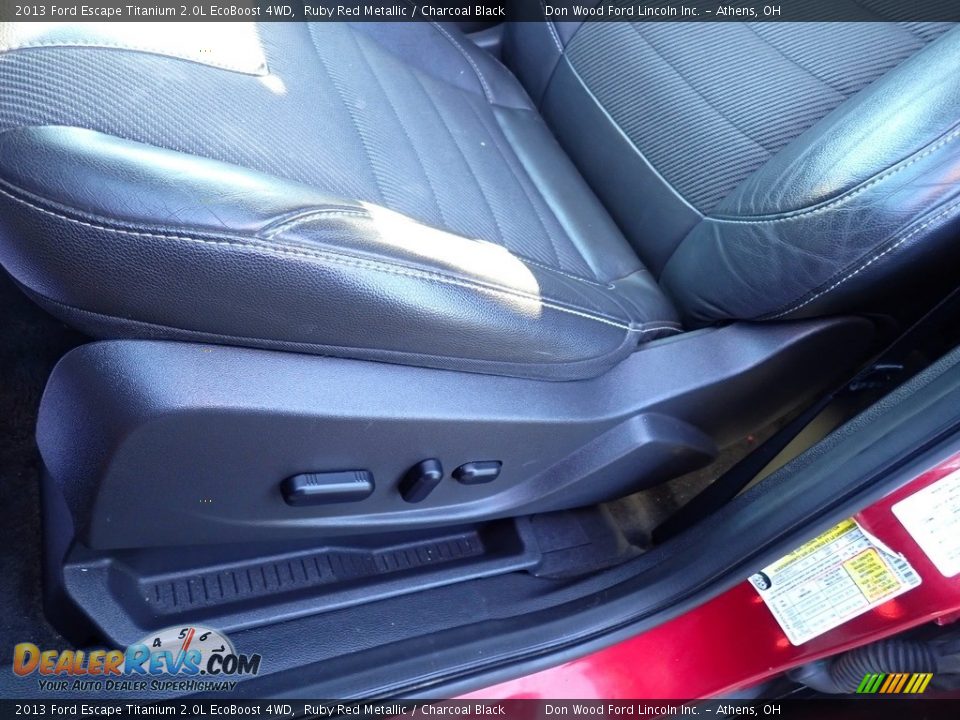 2013 Ford Escape Titanium 2.0L EcoBoost 4WD Ruby Red Metallic / Charcoal Black Photo #20