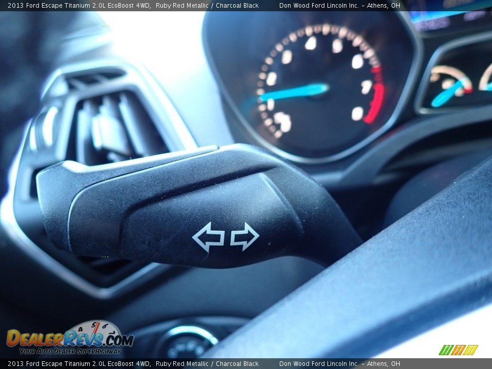 2013 Ford Escape Titanium 2.0L EcoBoost 4WD Ruby Red Metallic / Charcoal Black Photo #23