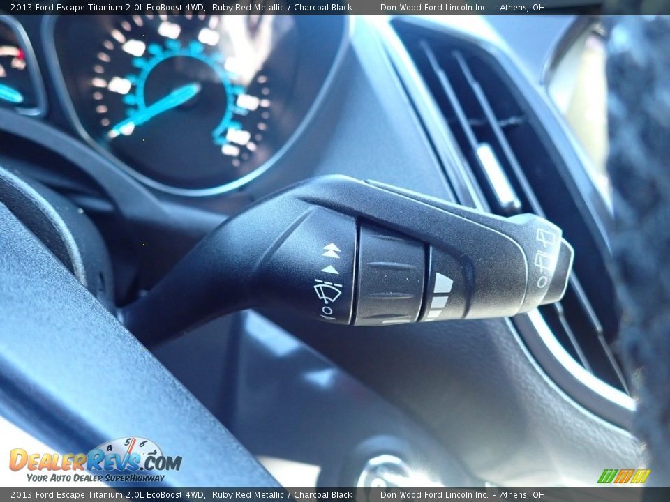 2013 Ford Escape Titanium 2.0L EcoBoost 4WD Ruby Red Metallic / Charcoal Black Photo #26