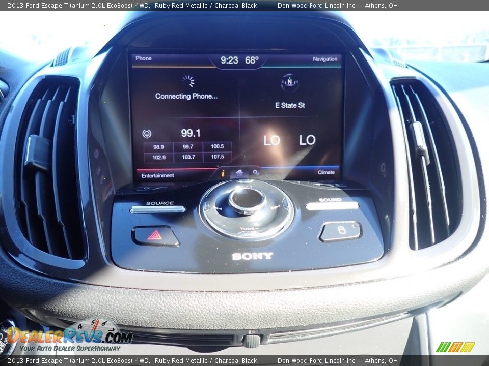 2013 Ford Escape Titanium 2.0L EcoBoost 4WD Ruby Red Metallic / Charcoal Black Photo #27