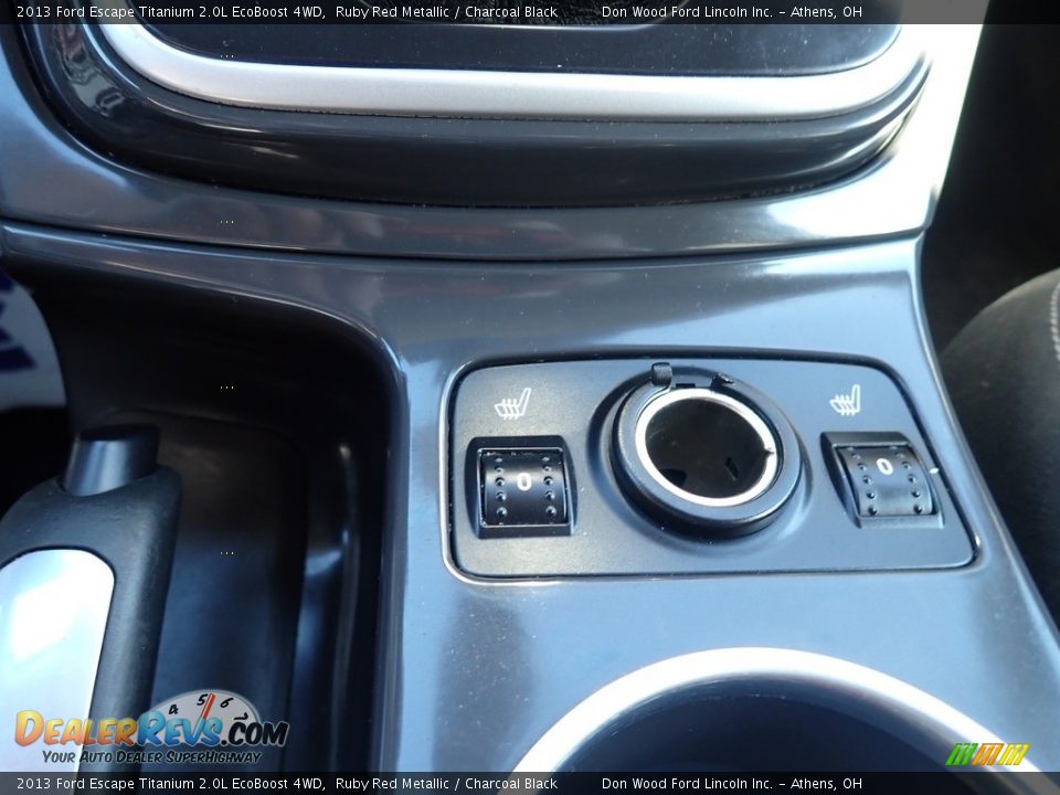 2013 Ford Escape Titanium 2.0L EcoBoost 4WD Ruby Red Metallic / Charcoal Black Photo #28