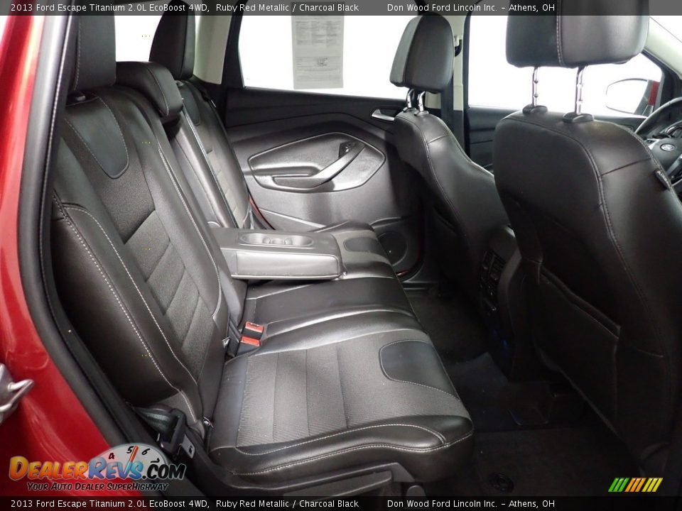 2013 Ford Escape Titanium 2.0L EcoBoost 4WD Ruby Red Metallic / Charcoal Black Photo #33